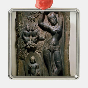 Queen Maya giving birth to the future Buddha Metal Tree Decoration