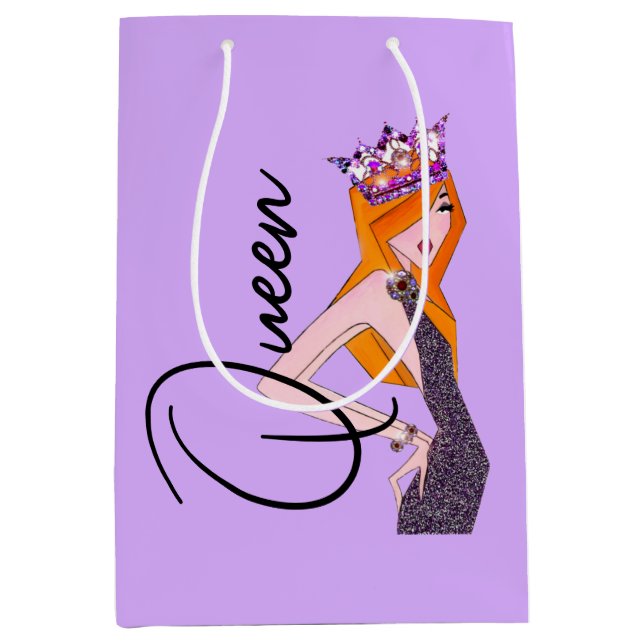 "Queen" Medium Gift Bag (Front)