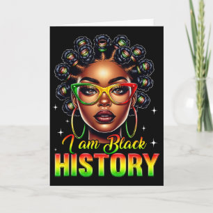 Queen Melanin Proud Black Women African I Am Black Card