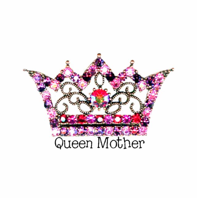 QUEEN MOTHER Tiara sculpture Standing Photo Sculpture (Front)