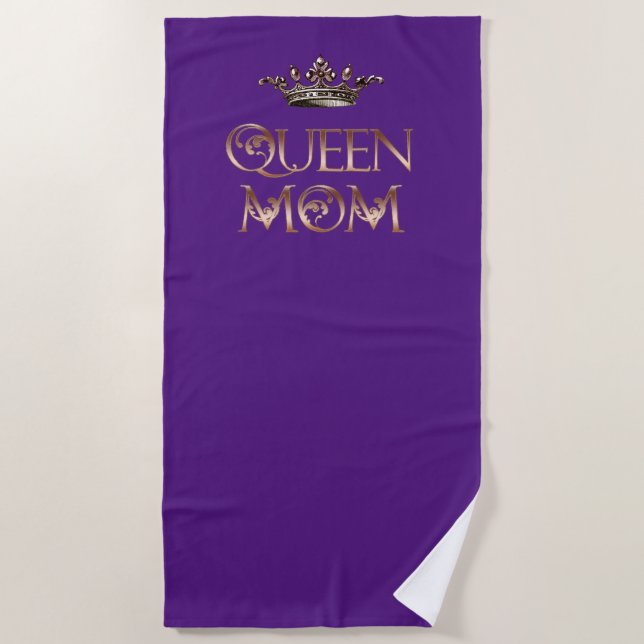 Queen Mum Beach Towel (Front)