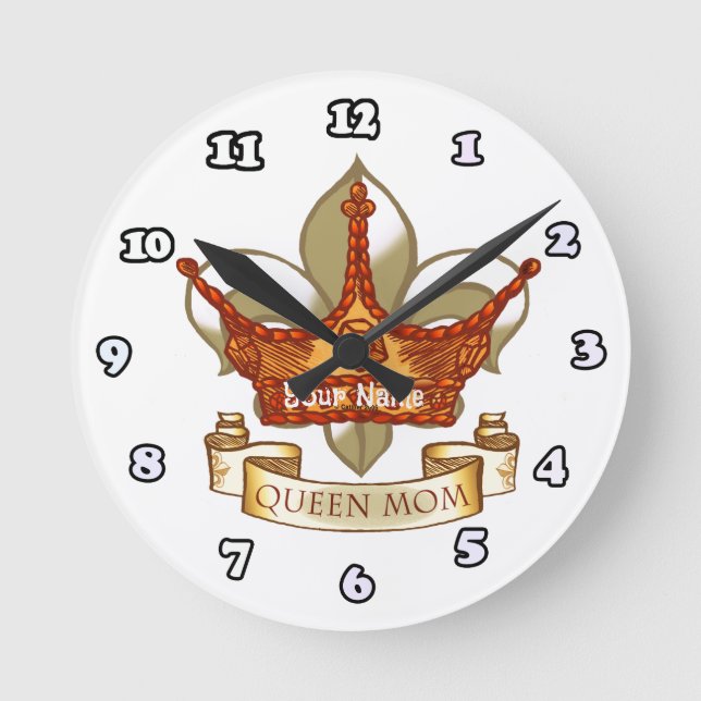 Queen mum  clock  (Front)
