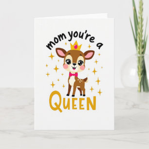 Queen Mum Illustration Card