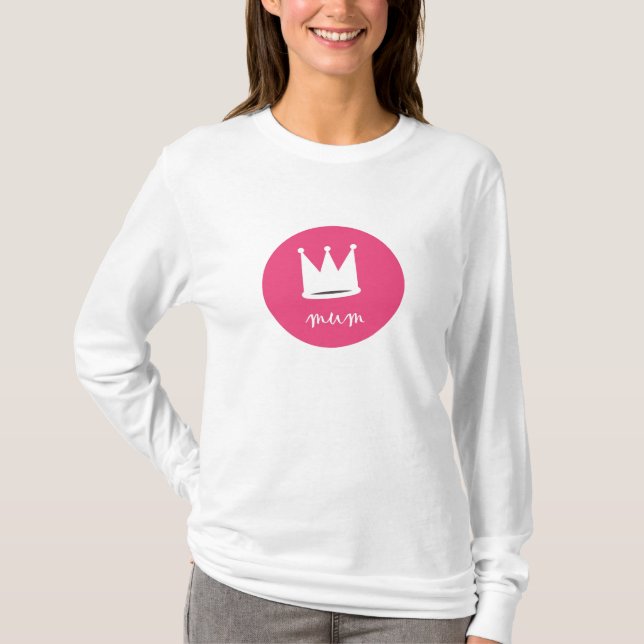 queen mum pink T-Shirt (Front)