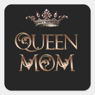 Queen Mum Square Sticker