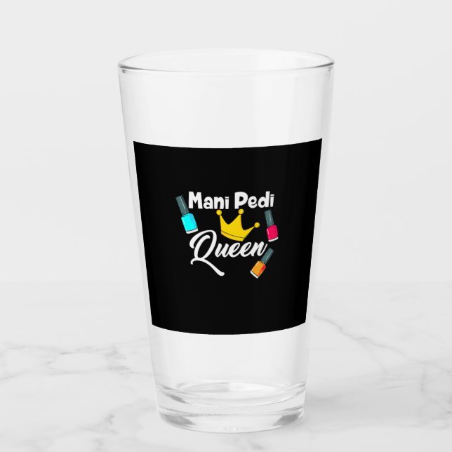 Queen Nail Artist Glass (Front)