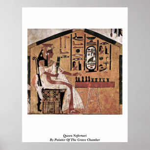 Queen Nefertari By Painter Of The Grave Chamber Poster
