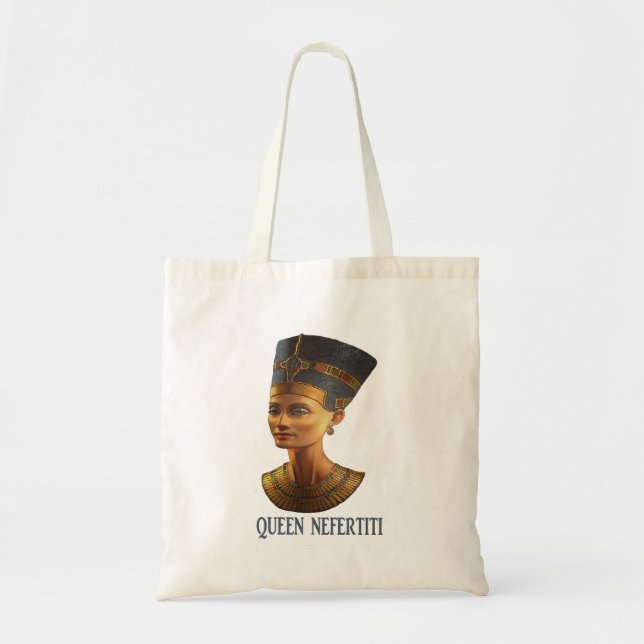 Queen Nefertiti Ancient Egyptian gift design Tote Bag (Front)