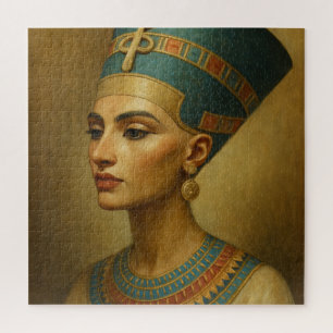 Queen Nefertiti Egyptian Royal Portrait Jigsaw Puzzle