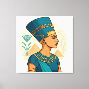 Queen Nefertiti – Elegant Egyptian Symbol Canvas Print