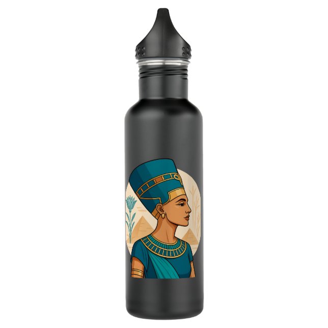 Queen Nefertiti – Timeless Beauty of Ancient Legac 710 Ml Water Bottle (Left)