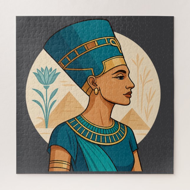 Queen Nefertiti – Timeless Beauty of Ancient Legac Jigsaw Puzzle (Vertical)
