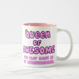 Queen of Awesome Two-Tone Coffee Mug