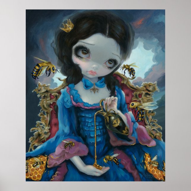 Queen of Bees ART PRINT Rococo Pop Surrealism (Front)