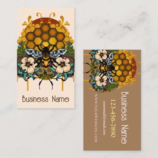 Queen Of Bees Business Card (Front/Back)