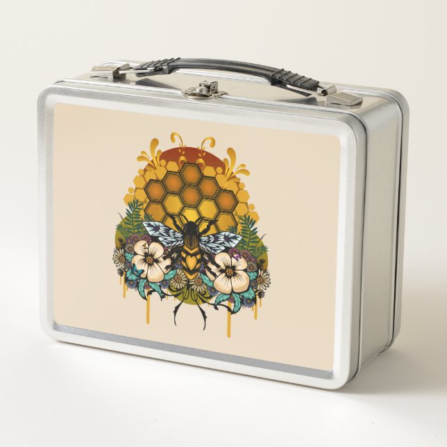 Queen Of Bees Metal Lunch Box (Front)