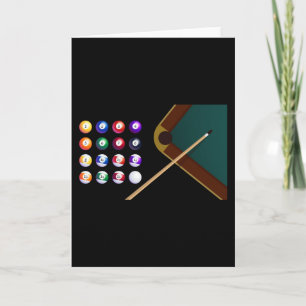 Queen of Billiards Pool Card