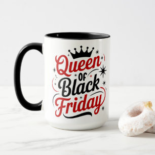 Queen of Black Friday Shopping Mug