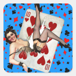 Queen of Broken Hearts Square Sticker