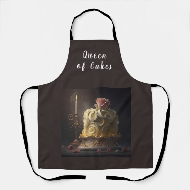 Queen of Cakes Beauty and the Beast Cake Apron (Front)