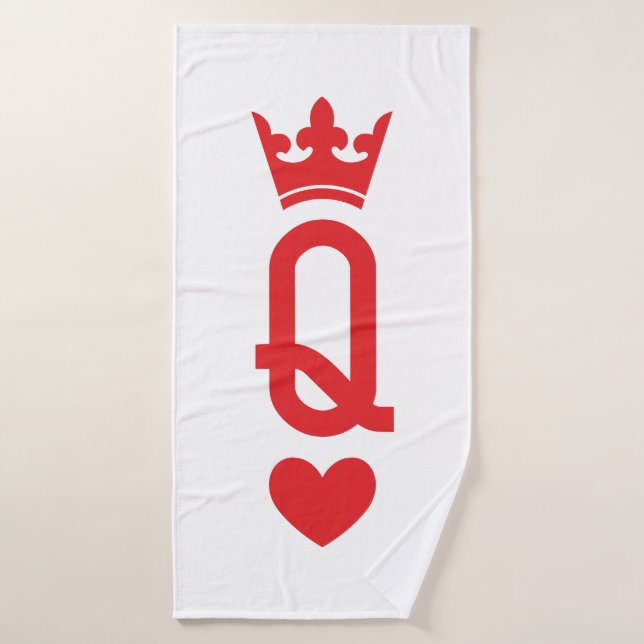 Queen of cards bath towel set (Bath Towel)
