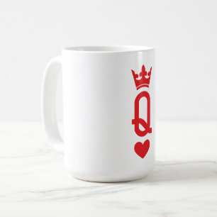 Queen of cards coffee mug