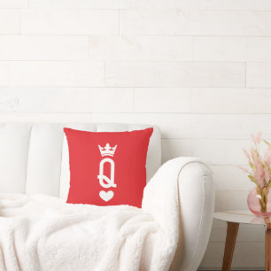Queen of cards cushion