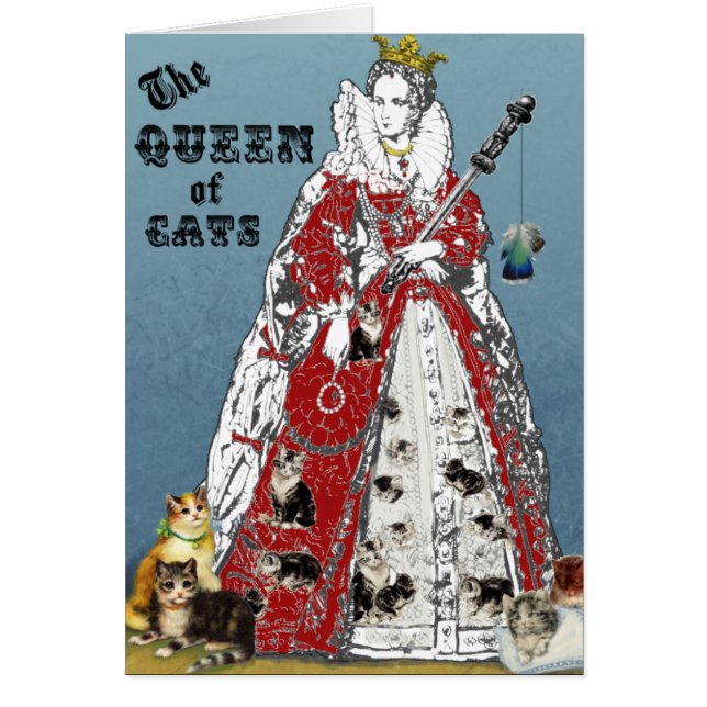 Queen of Cats Card (Front)