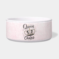 Queen of Chaos Funny Pet Crown