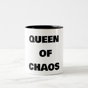 QUEEN OF CHAOS Two-Tone COFFEE MUG