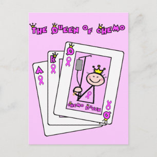 Queen of Chemo - Breast Cancer Pink Ribbon Postcard