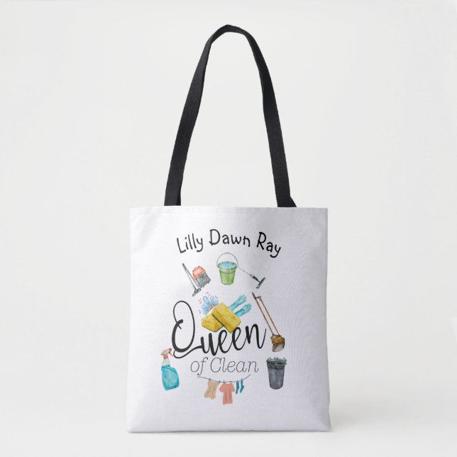 Queen Of Clean Tote Bag (Front)