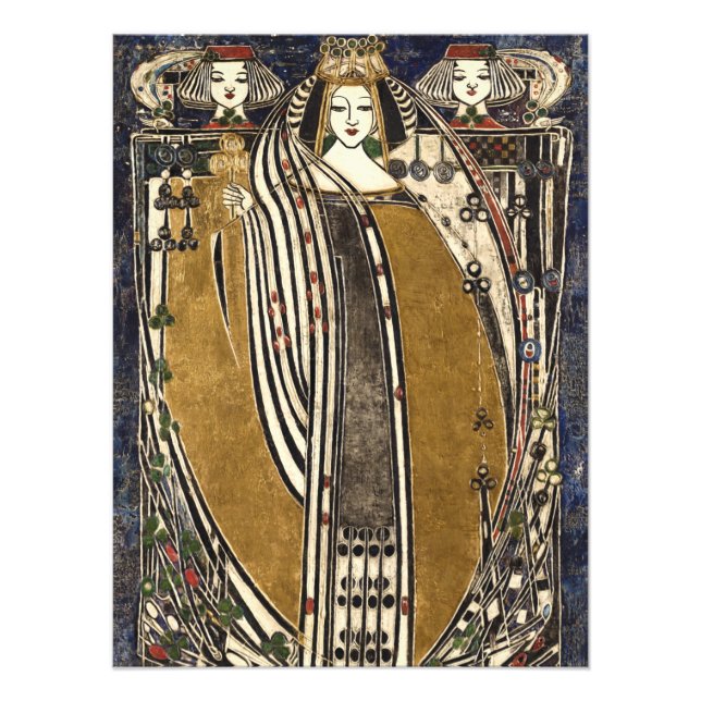 Queen of Clubs by Margaret Macdonald Mackintosh Photo Print (Front)
