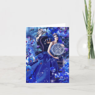Queen of Coins Card