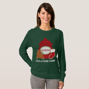 Queen of cookie baking Christmas t-shirt