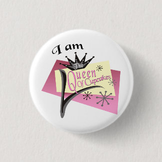 Queen Of Cupcakes 3 Cm Round Badge