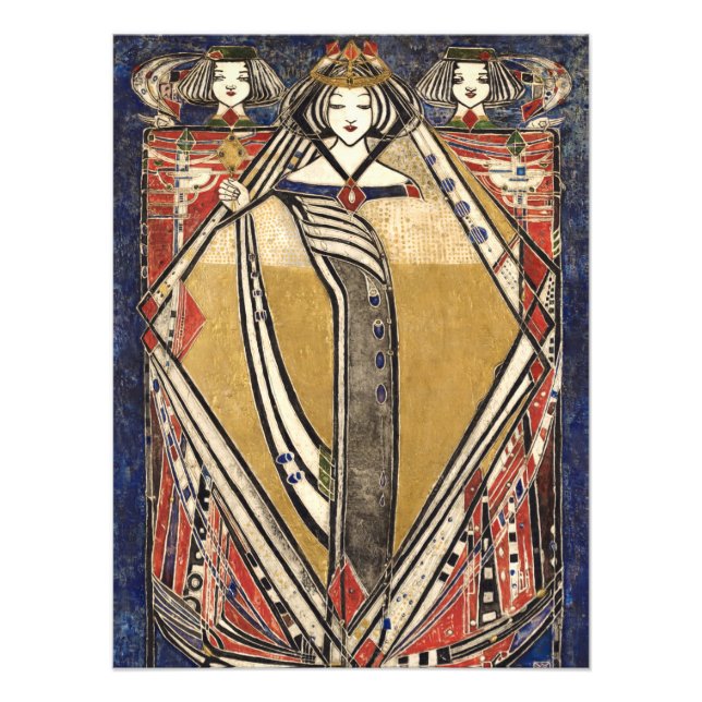 Queen of Diamonds by Margaret Macdonald Mackintosh Photo Print (Front)