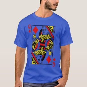 Queen of Diamonds Card Suit Halloween Costume Gam T-Shirt