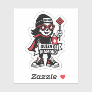 Queen of Diamonds Street Mascot — High-Stakes Edit