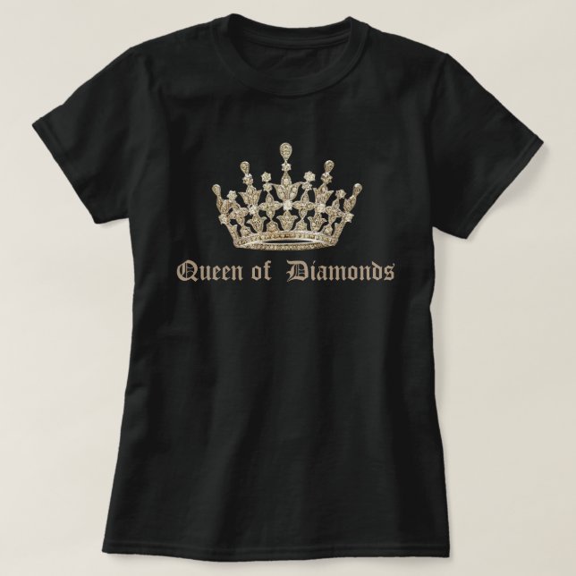 Queen of Diamonds T-Shirt (Design Front)