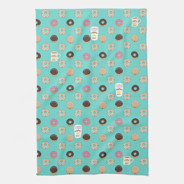 Queen of Doughnuts Tea Towel (Vertical)
