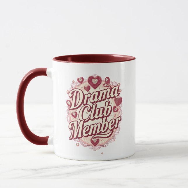 Queen of Drama Playful Quote Mug (Left)