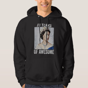 Queen of England 70 years of Glory Hoodie