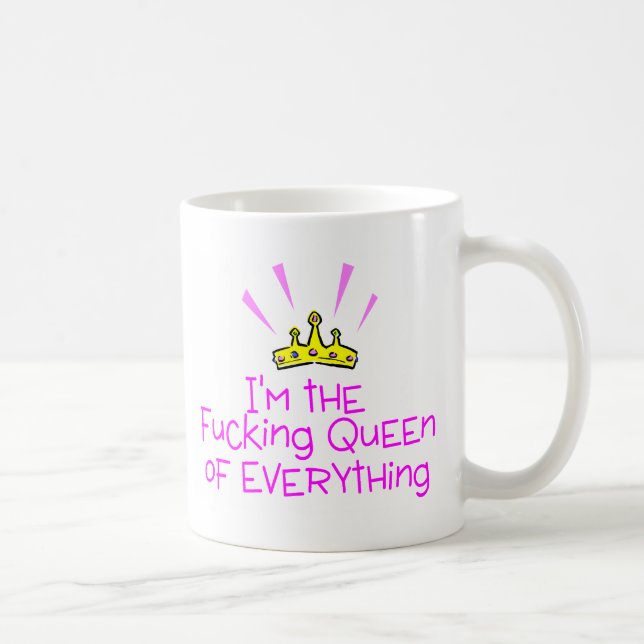 Queen of Everything Crown Coffee Mug (Right)