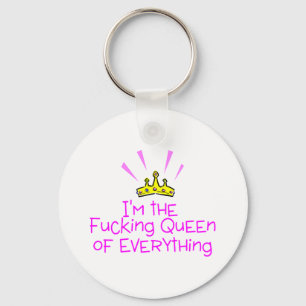 Queen of Everything Crown Key Ring