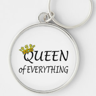 Queen Of Everything Crown Key Ring