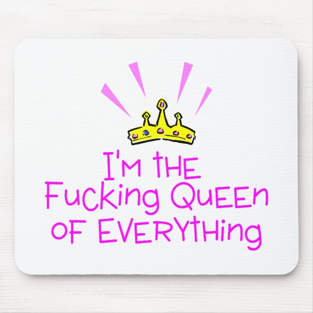 Queen of Everything Crown Mouse Mat (Front)