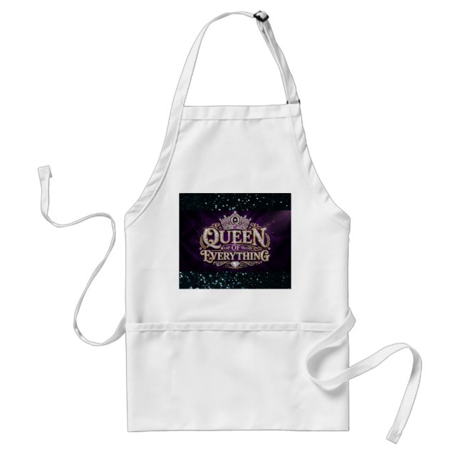 Queen Of Everything Crown Standard Apron (Front)