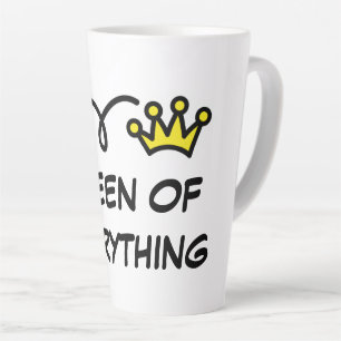 Queen of everything funny Mother's day gift Latte Mug