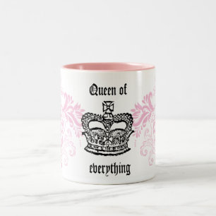 Queen of Everything Two-Tone Coffee Mug